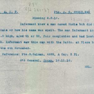 Soldier packet page