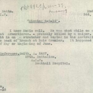 Soldier packet page