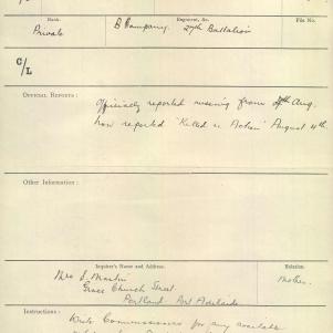 Soldier packet page