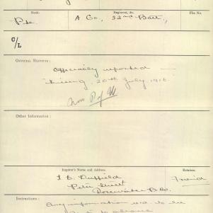 Soldier packet page
