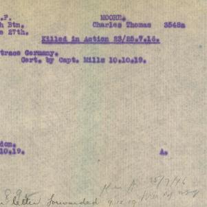 Soldier packet page