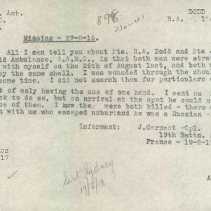 Soldier packet page