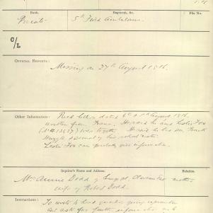 Soldier packet page