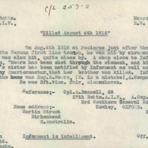 Soldier packet page