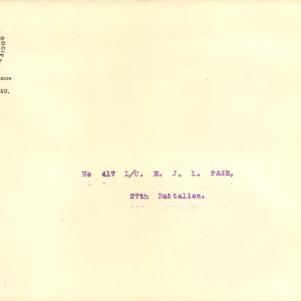 Soldier packet page