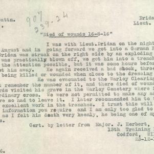 Soldier packet page