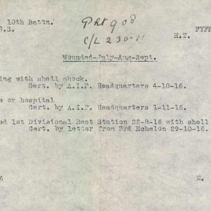 Soldier packet page
