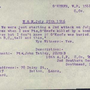 Soldier packet page