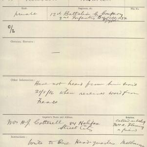 Soldier packet page