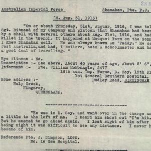 Soldier packet page