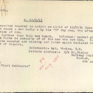 Soldier packet page
