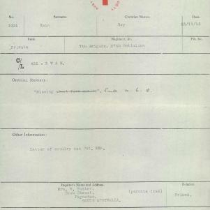 Soldier packet page