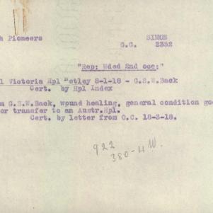 Soldier packet page