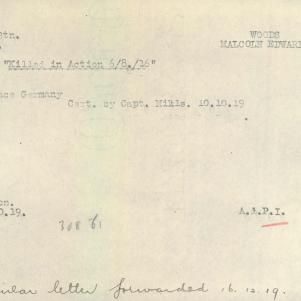 Soldier packet page