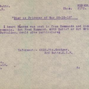 Soldier packet page