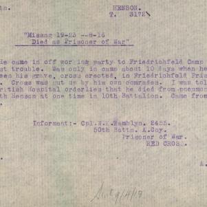 Soldier packet page