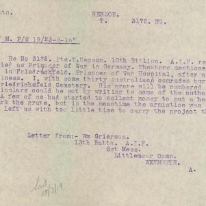 Soldier packet page