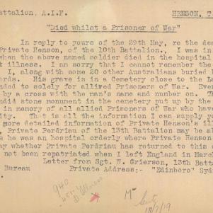Soldier packet page