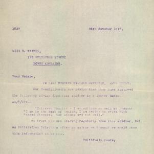 Soldier packet page