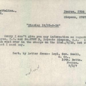 Soldier packet page