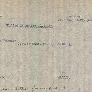 Soldier packet page