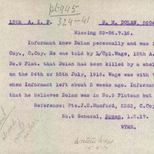 Soldier packet page