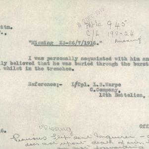 Soldier packet page