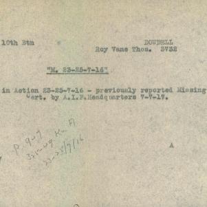 Soldier packet page