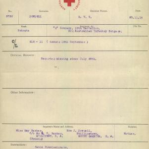 Soldier packet page
