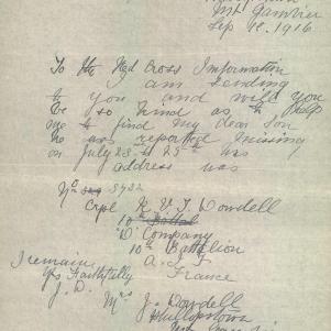Soldier packet page