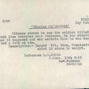 Soldier packet page