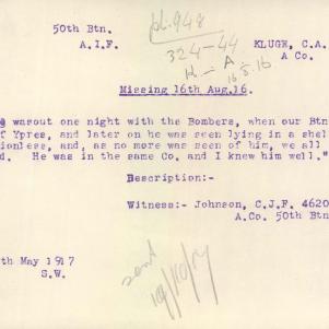 Soldier packet page