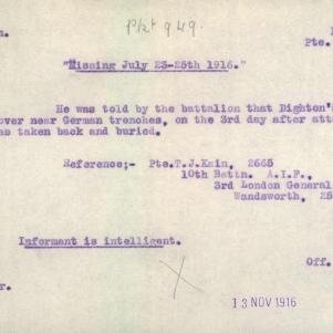 Soldier packet page