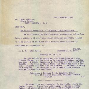 Soldier packet page