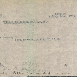 Soldier packet page