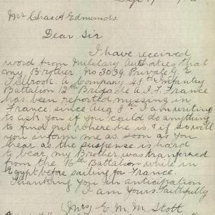 Soldier packet page