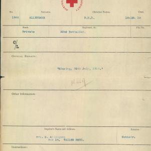 Soldier packet page