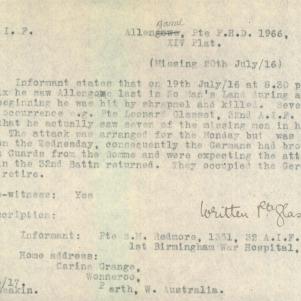 Soldier packet page