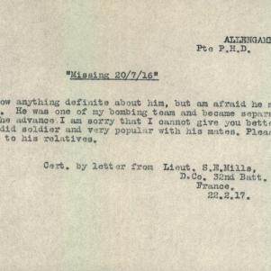 Soldier packet page