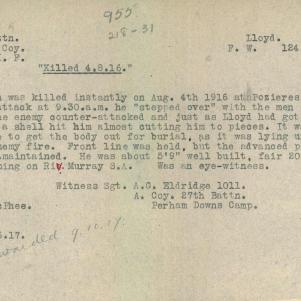 Soldier packet page
