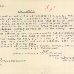 Soldier packet page