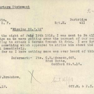 Soldier packet page