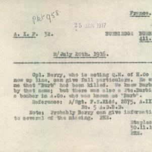 Soldier packet page