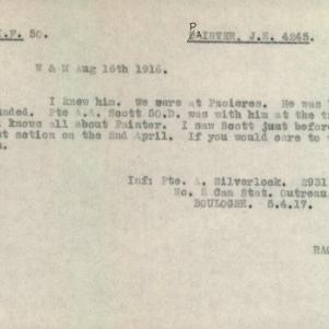 Soldier packet page