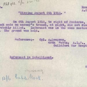Soldier packet page