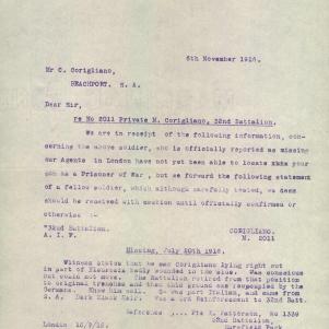 Soldier packet page