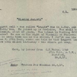 Soldier packet page