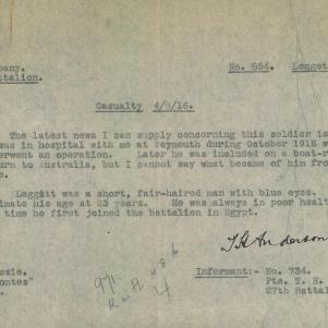 Soldier packet page