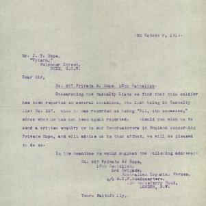 Soldier packet page
