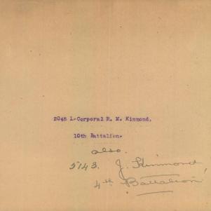 Soldier packet page